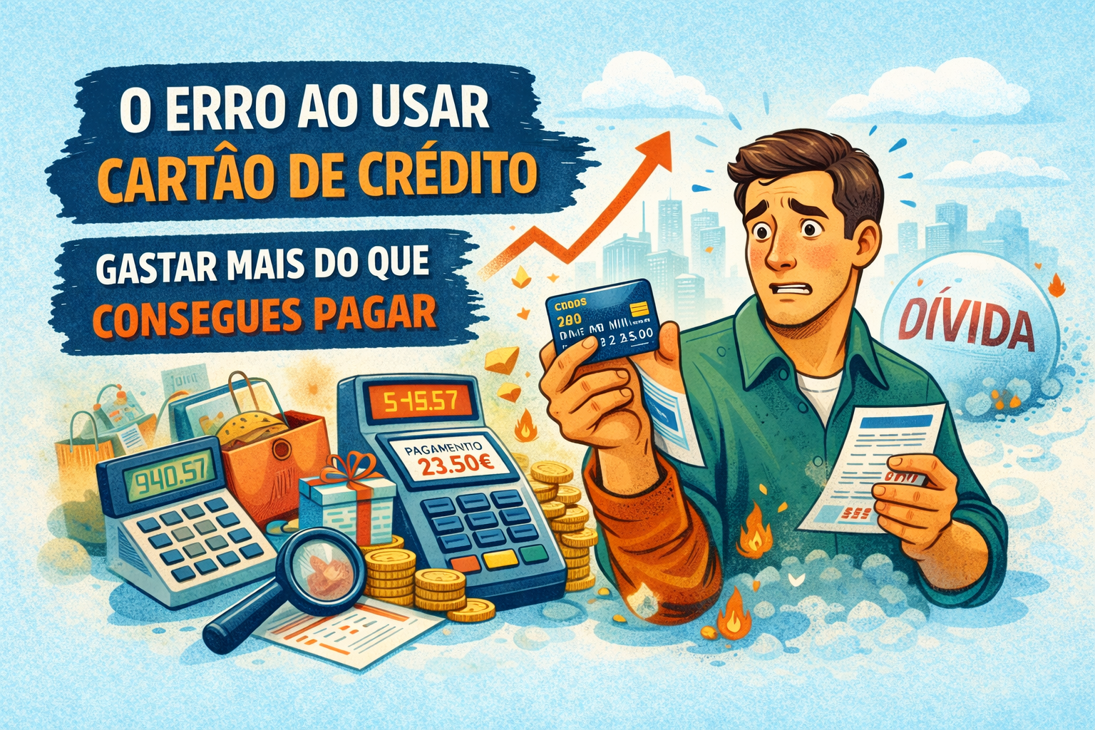 Erro mais comum quando se usa cartão de crédito